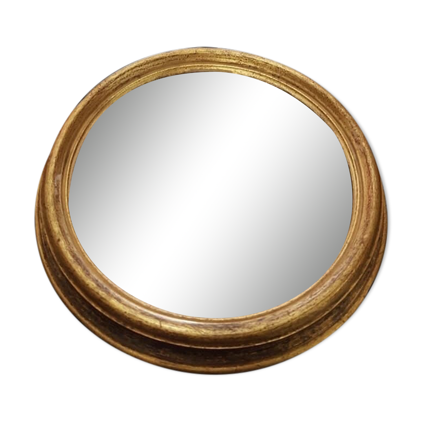 Vintage round witch mirror 60s 70s - 22cm