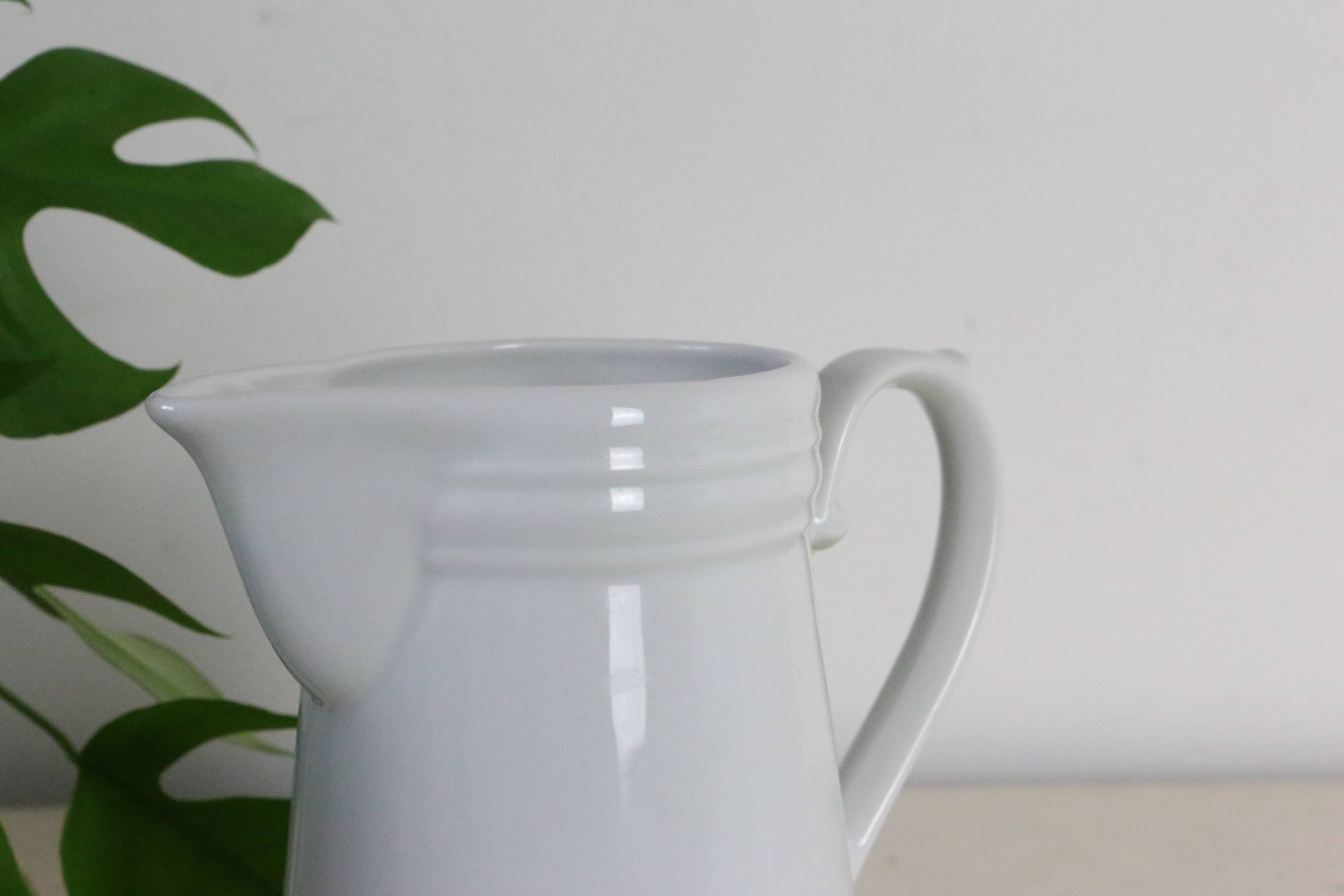 Water pitcher, white porcelain, 1960s vintage German