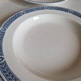 Set of 14 Terre de fer Salins plates, Castellane model