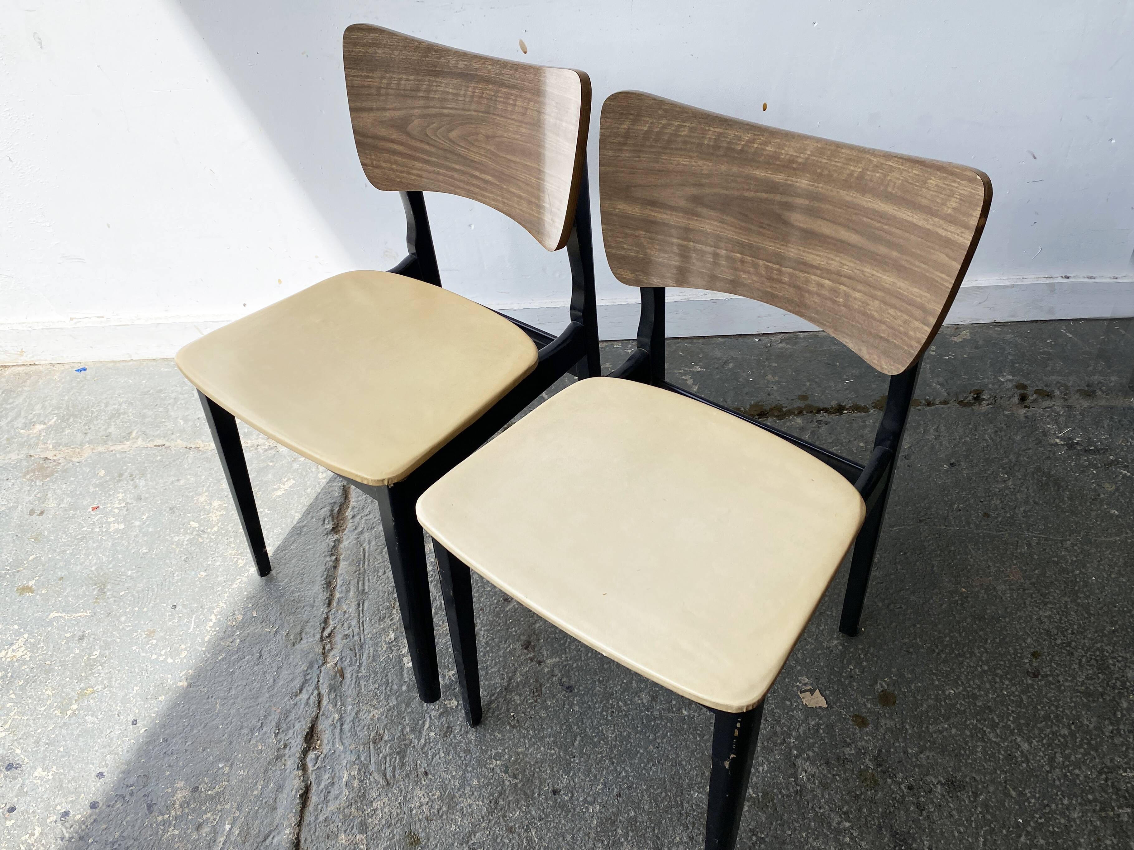 Pair of Mid-Century vintage retro Dining Chairs