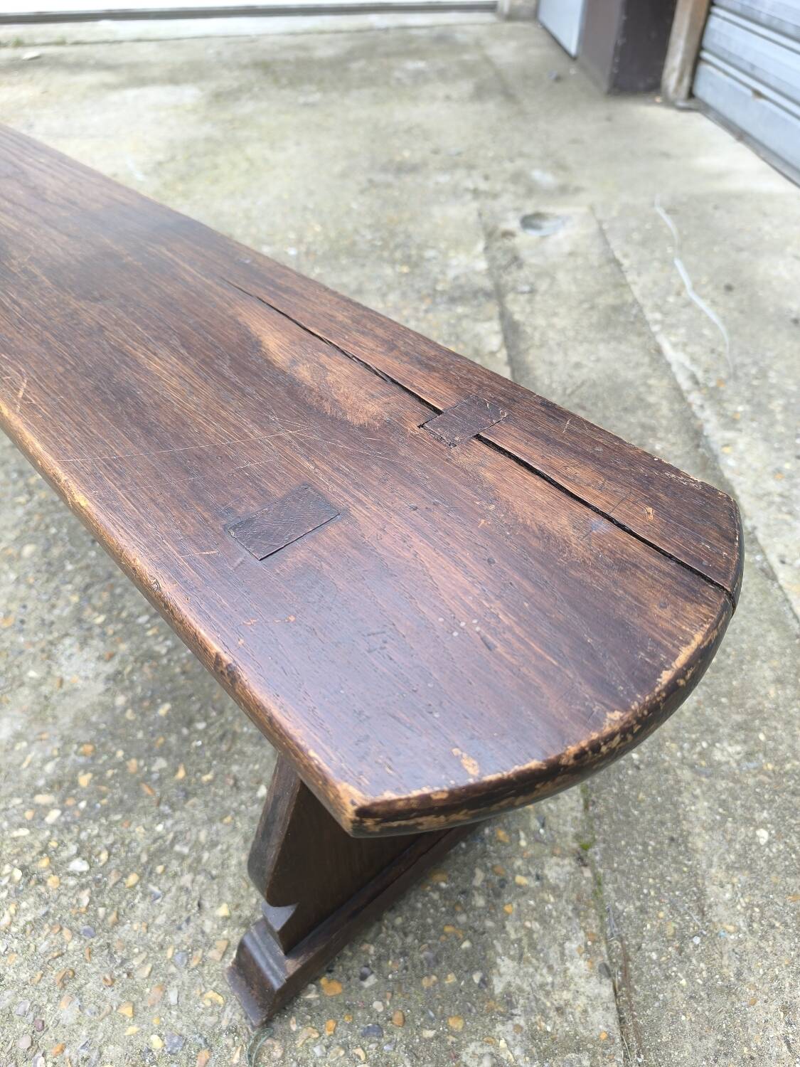Banc d'église en bois début XXème