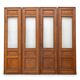 6 solid oak partition doors, 277cm in height (exceptional model)