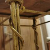 Wrought iron side table with ivy imitation