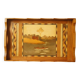 Madagascar wood marquetry tray
