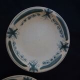 5 small plates in Quimper Keraluc earthenware diam 16 cm