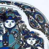 Limited edition German vintage Christmas wall plate by Bjørn Wiinblad for Rosenthal, 1978