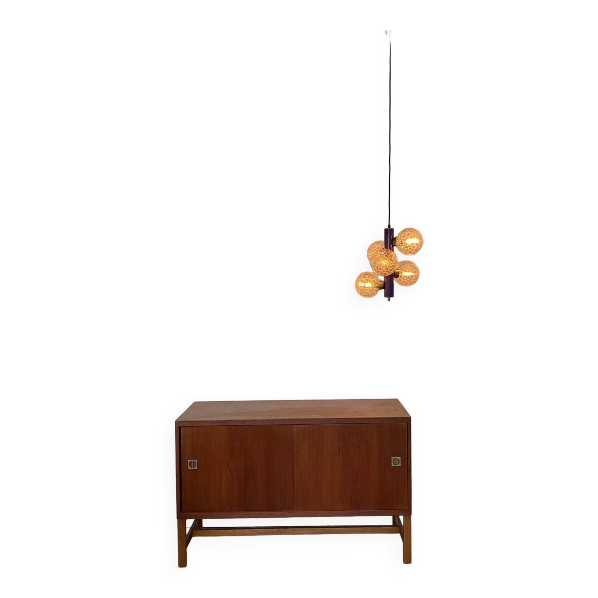 Pendant lamp space age purple light