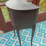 Black patina bedside table