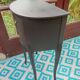 Table de chevet patine noire