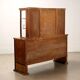 Vintage display cabinet from the 1920s-30s in walnut, Italy.