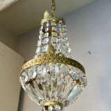 Small basket chandelier hot air balloon