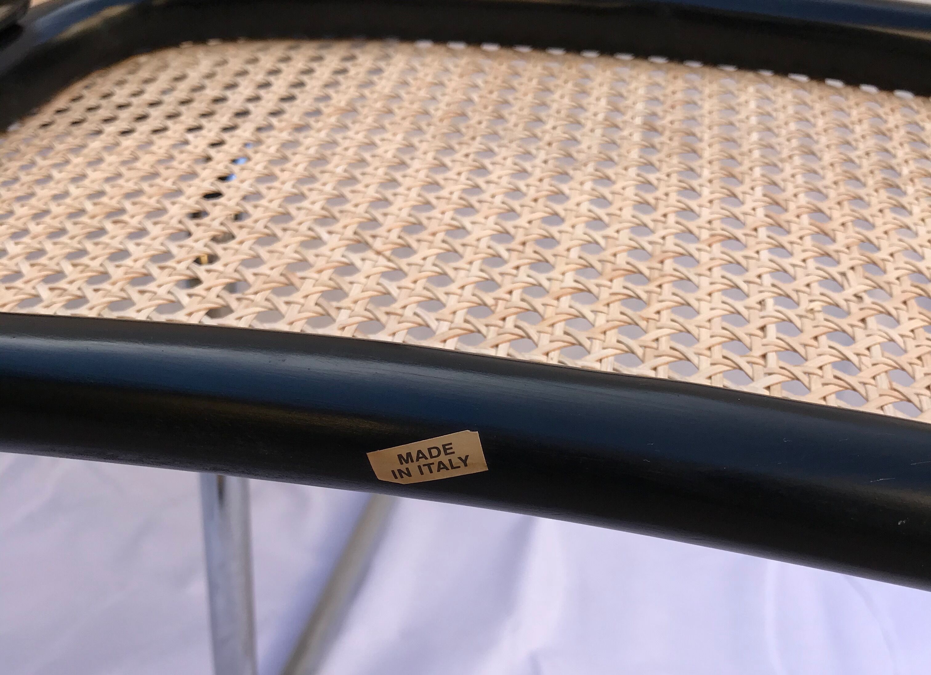 Set of 4 Cesca chairs by Marcel Breuer