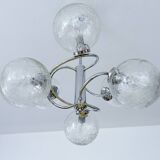 Suspension Vintage 70 Chrome Verre