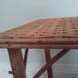 Console vintage en bambou et rotin
