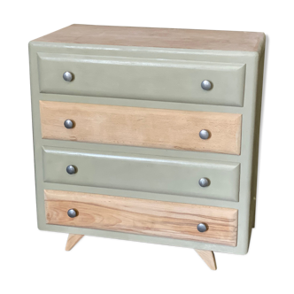 Dresser feet compass raw wood - grey green