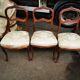 Two-seater bench + two simple armchairs + five Louis XV chairs to be reupholstered
