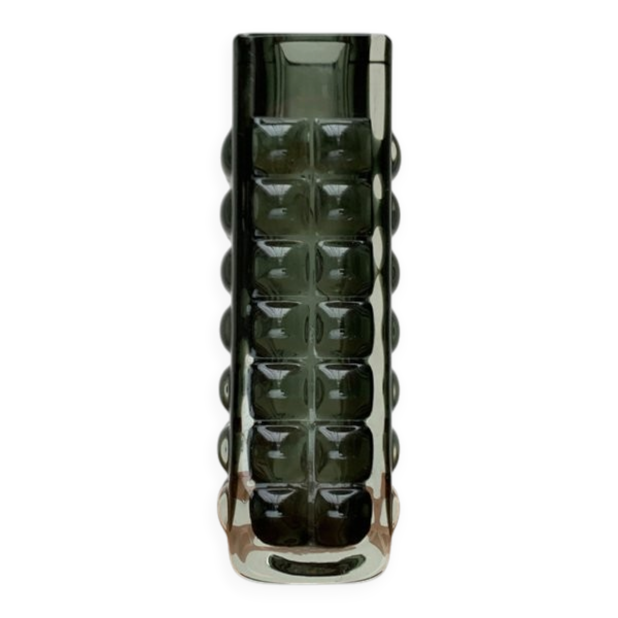 Brutalist bubble glass vase from the mid-century space age by Horst Tüselmann for Ichendorf Glashütte, 1960s.