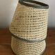 Small cane lampshades