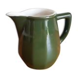 Apilco style green porcelain pitcher, fire porcelain