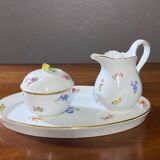 Meissen porseleinen thee- en koffieservies 'Scattered Flowers': 40-delige s