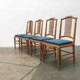 Mid-century Italian dining chairs by Giorgetti, set of 4.