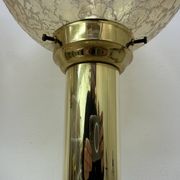 Lot de 2 grandes lampes de table globe en verre, années 1970