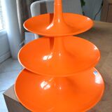 Orange appetizer dish/tower "Babell" 1997 Koziol Germany