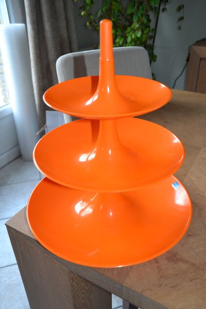 Plat/tour apéritif orange "Babell" 1997 Koziol Germany