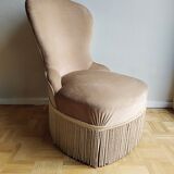 Armchair in velvet