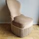 Armchair in velvet