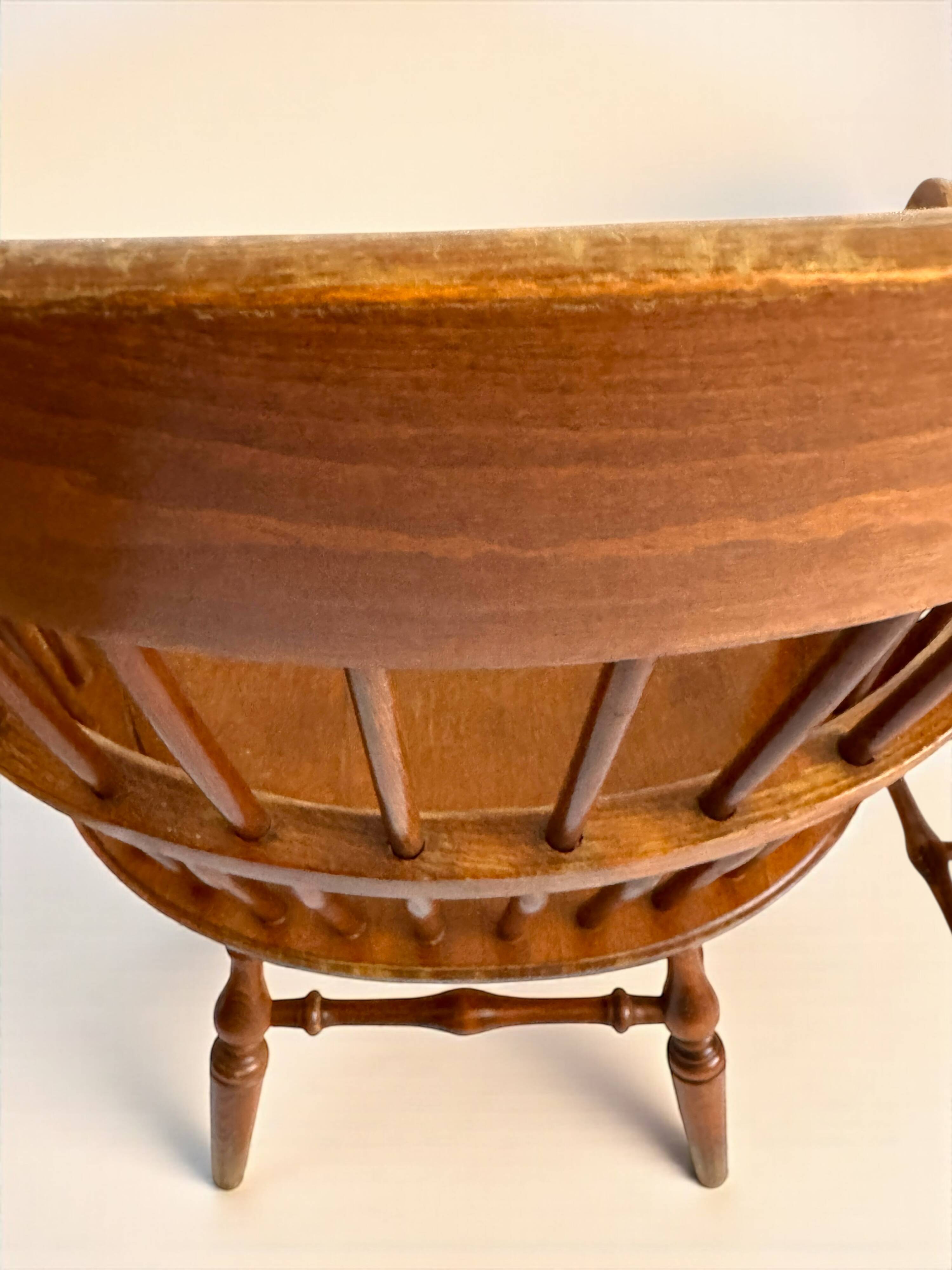 Paire de fauteuils anglais Windsor à barrettes (années 60)