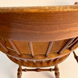 Paire de fauteuils anglais Windsor à barrettes (années 60)