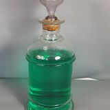 Old bottle of 19th century blown glass