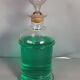 Old bottle of 19th century blown glass