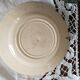 Deep plate in Gien earthenware, Terre de fer, Chardons model, blue color, antique French