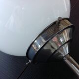 White opaline globe hanging lamp