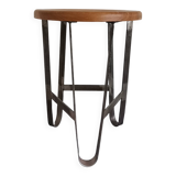 Designer stool (metal+oak)