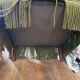 Olive green English armchairs