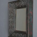 Miroir mural en bois à cadre profond