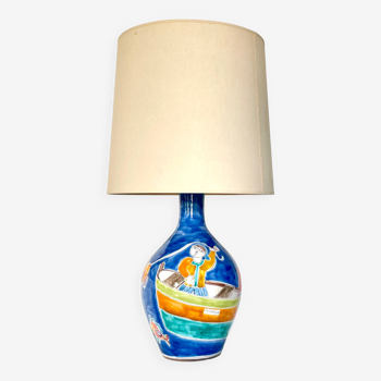 Lampe en céramique vintage par Giovanni De Simone, 1970's, Italie