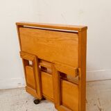 20th century folding coffee table in solid fir