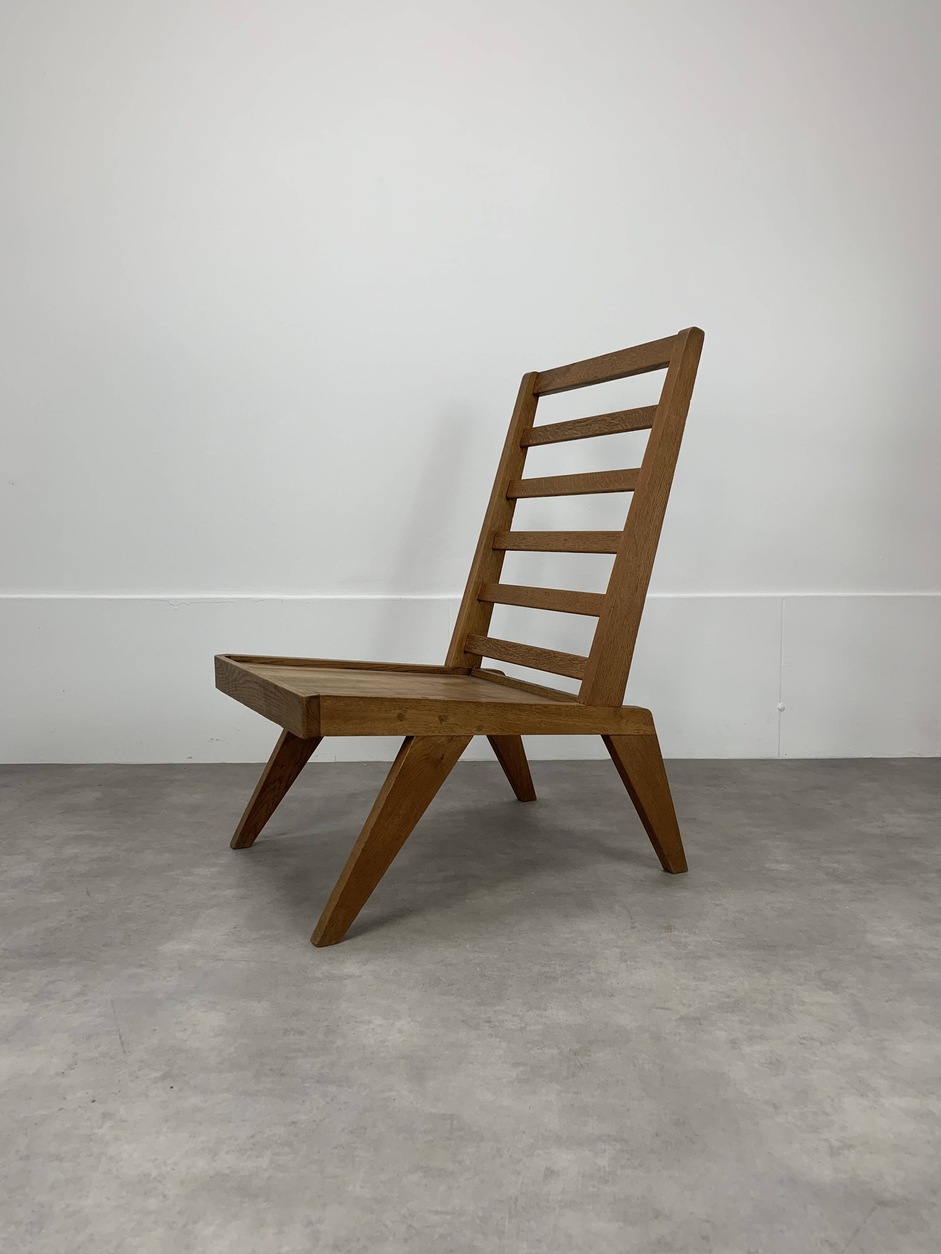 50s reconstruction armchair, wood