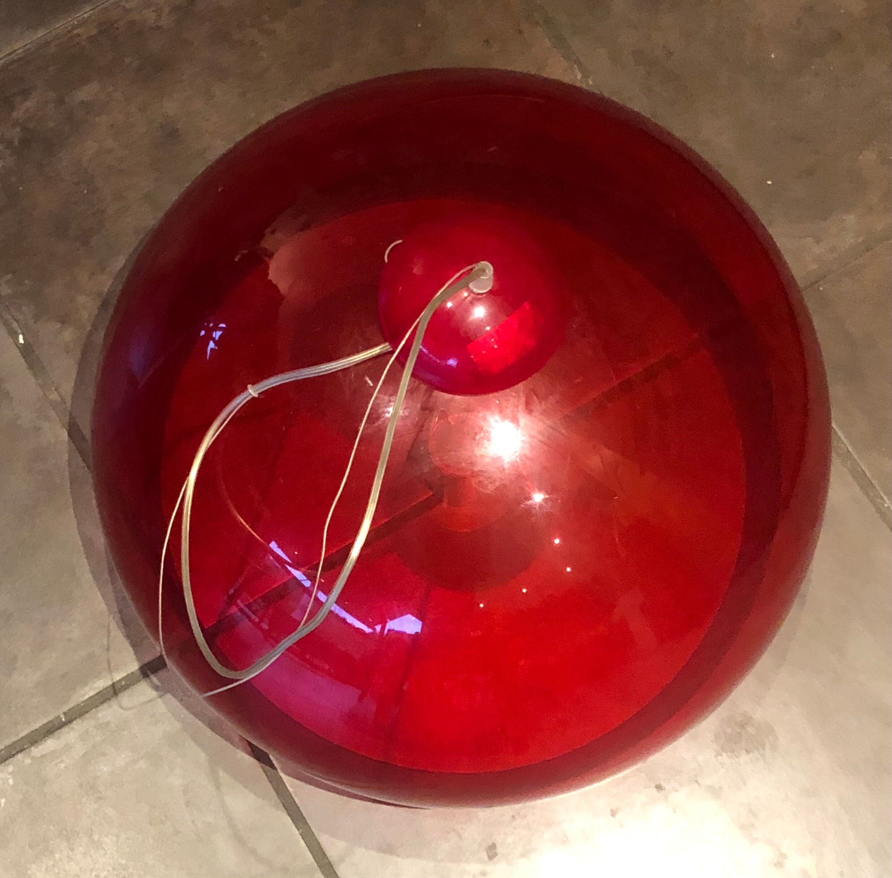 Kartell suspension red bubble