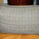 Leather Harris Tweed sofa made in England.