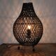 Lampe de table en rotin naturel