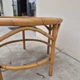 Table basse en rotin, 1960