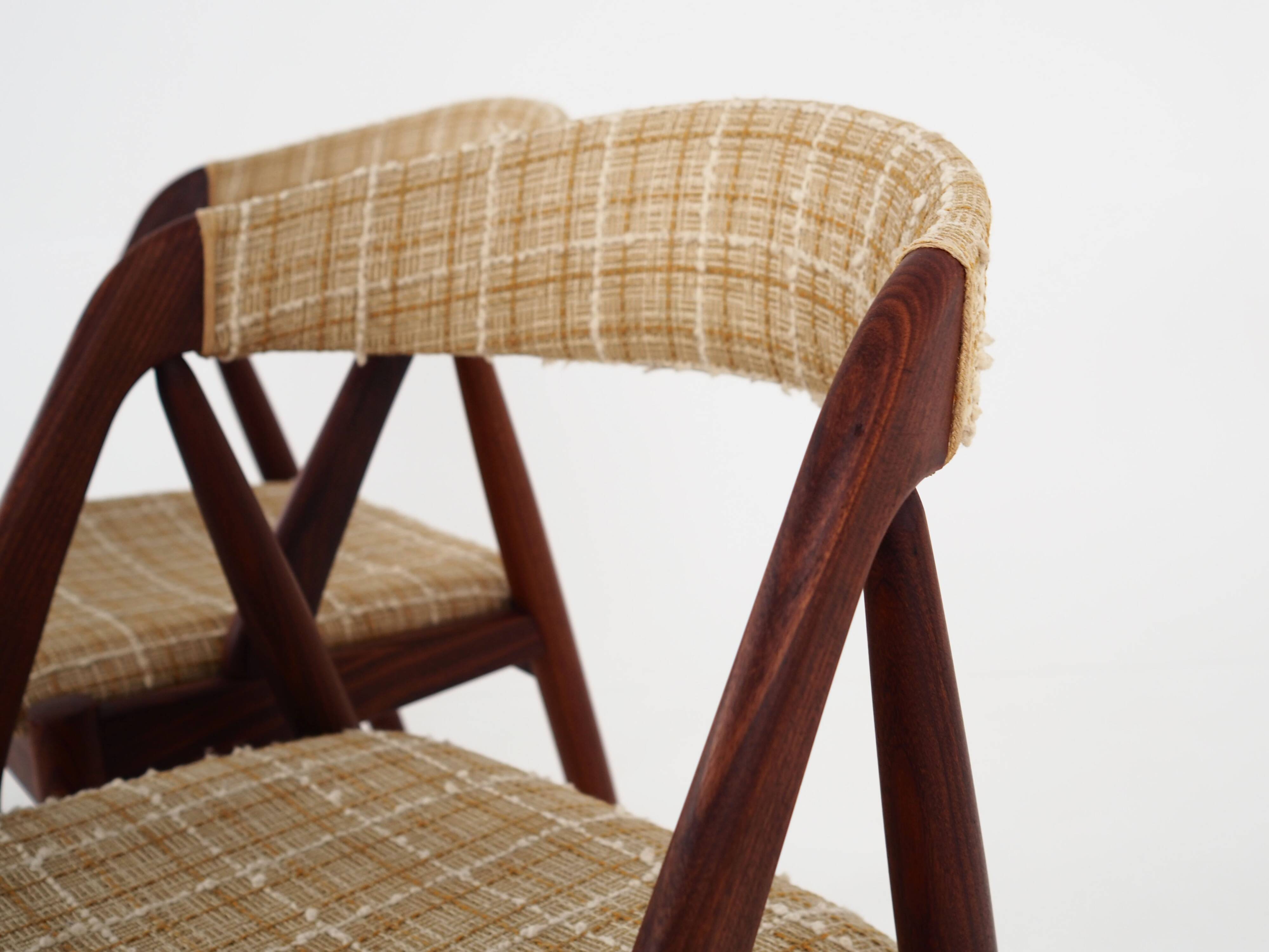 Set of four teak chairs, Danish design, 1970s, designer: Kai Kristiansen