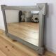 Miroir rectangulaire verre biseauté gris 55 x 80 cm