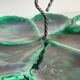 Vintage Glazed Ceramic Barbotine Dish