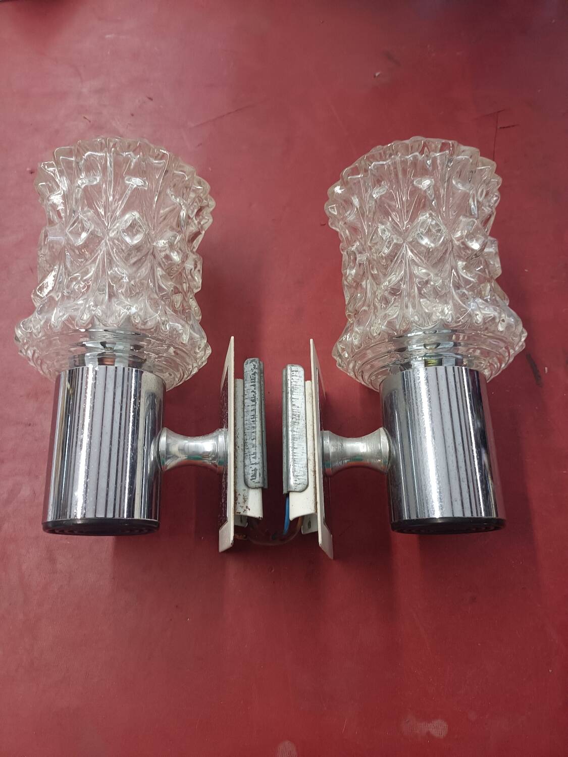 Pair of wall lights from the 1970s